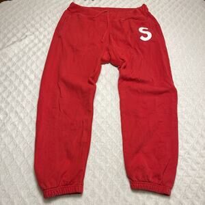 Supreme Red Sweatpants 2020 Size Medium